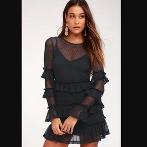 NWT The Fifth Label National Navy Ruffle Dress